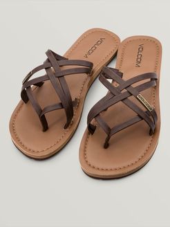Volcom Strap Happy Sandals - Brown - Brown - 11