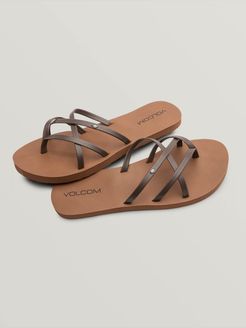 Volcom New School Ii Sandals - Brown - Brown - 11