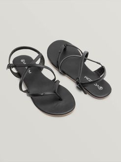 Volcom Strapped In Sandals - Black Out - Black Out - 10