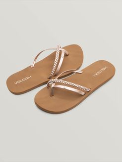 Volcom Thrills Ii Sandals - Rose Gold - Rose Gold - 5