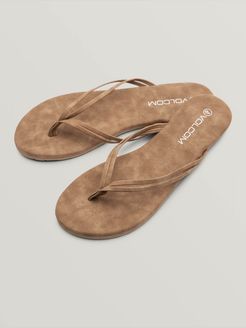 Volcom Wrapped Up Sandals - Vintage Brown - Vintage Brown - 7