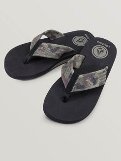 Volcom Big Boys Daycation Sandals - Dark Camo - Dark Camo - 5