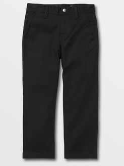 Volcom Little Boys Frickin Modern Stretch Pants - Black - Black - 7