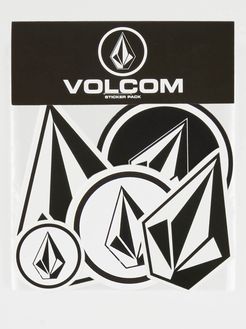 Volcom Volcom Stone Sticker Pack - Black White - Black White - O/S