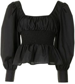 Colombo Ruched Top in Black size Large