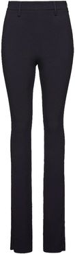 High-Waisted Fit and Flare Pants in Black size 36F/4