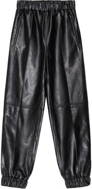 Leather Jogger Pant in Black size 36F/4