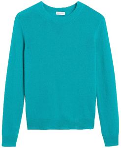 Mousse de Cash Crewneck Sweater Top in Blue size Small