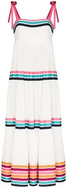 Lulu Tiered Maxi Dress in White size 0