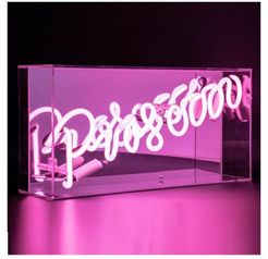 Prosecco Neon Acrylic Box in Pink