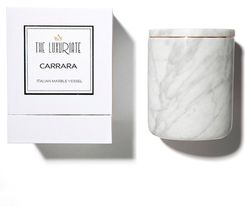 Carrara Marble Candle Holder in Black/White