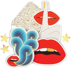 Lips Notecard Set