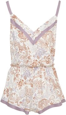 Bella Printed Romper | Xlarge Print Cotton Teddy