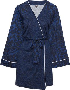 Bella Printed Robe | Small Blue Cotton Robe