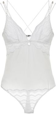 Ceylon Bodysuit | Small White Lace Teddy