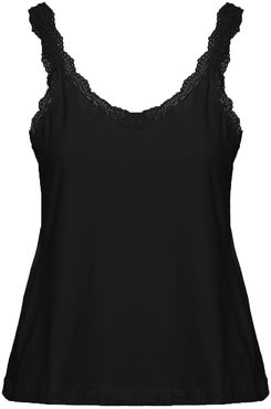 Ever Eve V-neck Camisole | Xsmall Black Cotton Camisole