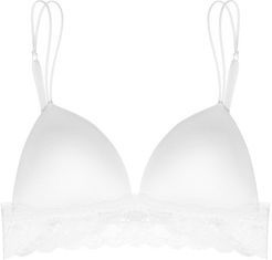 Never Say Never Soft Padded Bra | Xlarge White Lace Bralette