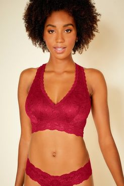 Never Say Never Curvy Racie Racerback Bralette | Xsmall Red Lace Bralette