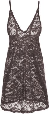 Never Say Never Nightie Chemise | Xlarge Gray Lace Chemise