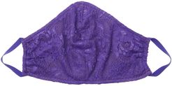 Never Say Never V Face Mask | One Size Purple Lace Accessory