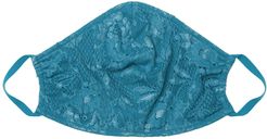 Never Say Never V Face Mask | One Size Blue Lace Accessory