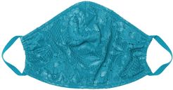 Never Say Never V Face Mask | One Size Blue Lace Accessory