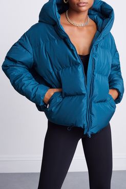 100% Polyester New Cloud Coat in Peacock Bandier