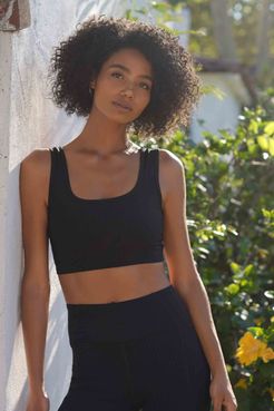 Square Neck Bra in Black