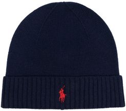 Cappello in lana con logo