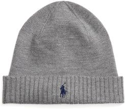 Cappello in lana con logo