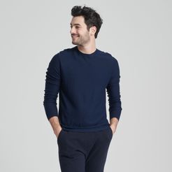 Lightweight Long Sleeve Tee in Navy