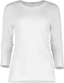 White Long Sleeve Crewneck T-Shirt