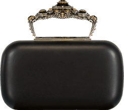 Box Leather Clutch Bag