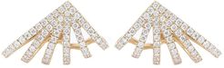 Sarah Leah Six Burst Diamond Earrings