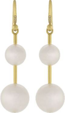 Akoya Pearl And Diamond Drop Earrings