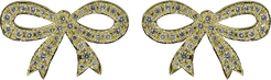 Pave Diamond Bow Stud Earrings