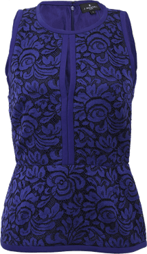 Halter Top With Lace Embroidery