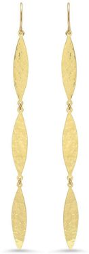 3 Hammered Marquise Drop Earrings