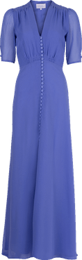 Double Lined Slit Maxi Dress