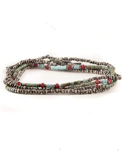Turquoise Antique Oxidized Bead Necklace
