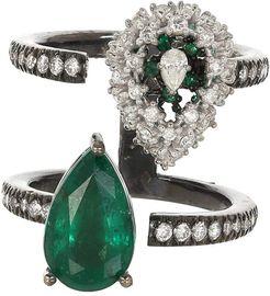 Alterego Emerald and Diamond Ring