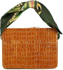 Leather Guaria Scarf Handle Bag