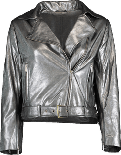 Daphne Cropped Metallic Jacket