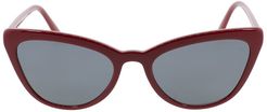 Red Catwalk Cat Eye Sunglasses