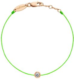 Pure Diamond Flourescent Green Cord Bracelet