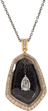 Diamond Fusion Pear Pendant Necklace