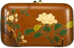 Green Tourmaline and Marquetry Flower Clutch