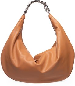 Large Tawny Sasha Silver Chain Bag