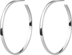 Hoop Earrings - White - 18K - One Size
