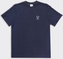 T-Shirt Teo Small Heart Blu Navy